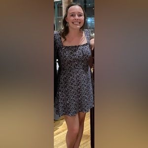 Long sleeve floral dress